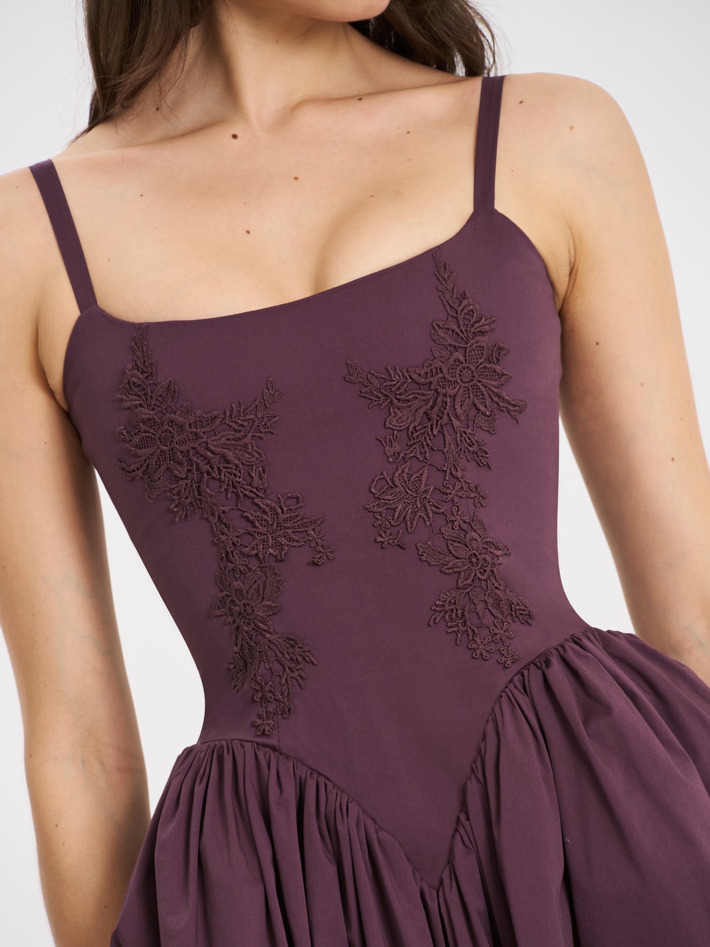 Amara Lace-up Midi Dress