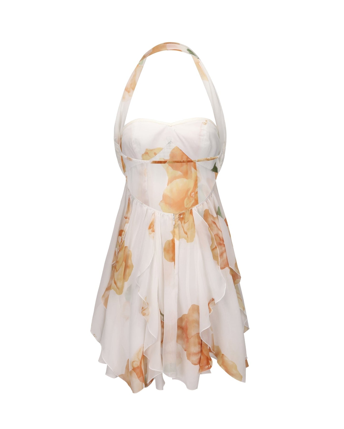 Caterina Floral Halter Dress