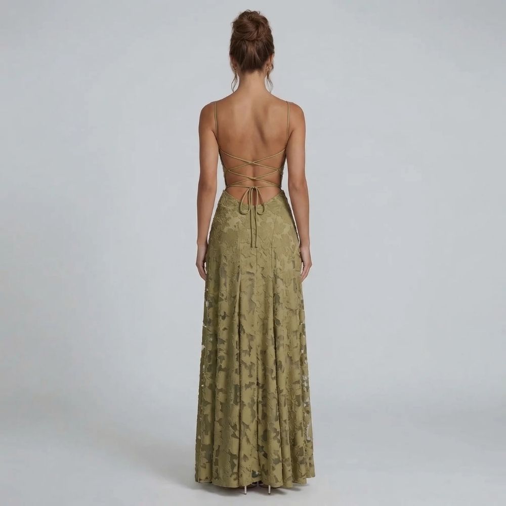 Marielle Lace-Up Maxi Dress - product image 8