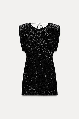 Ruby Sequin Black Dress