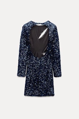 MINIDRESS WITH SEQUINS