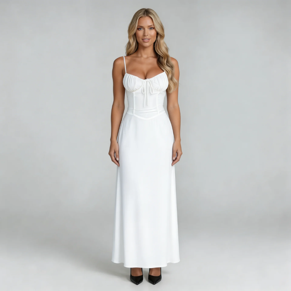 Rosalind Tie Maxi Dress