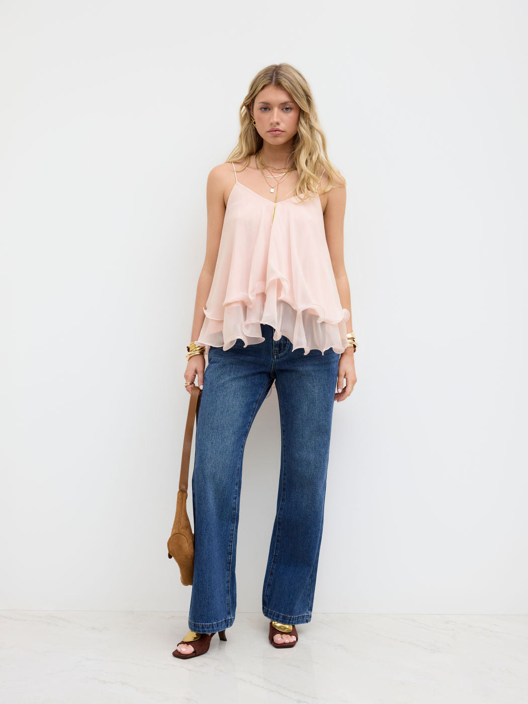 Jolene Ruffled Cami Top