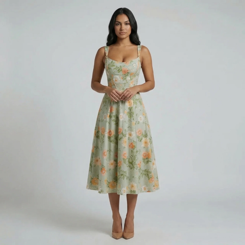 Camila Floral Midi Dress