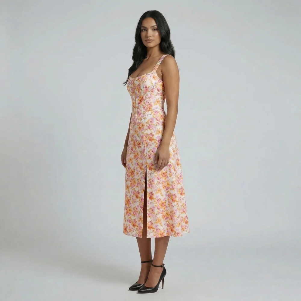 Camila Floral Midi Dress