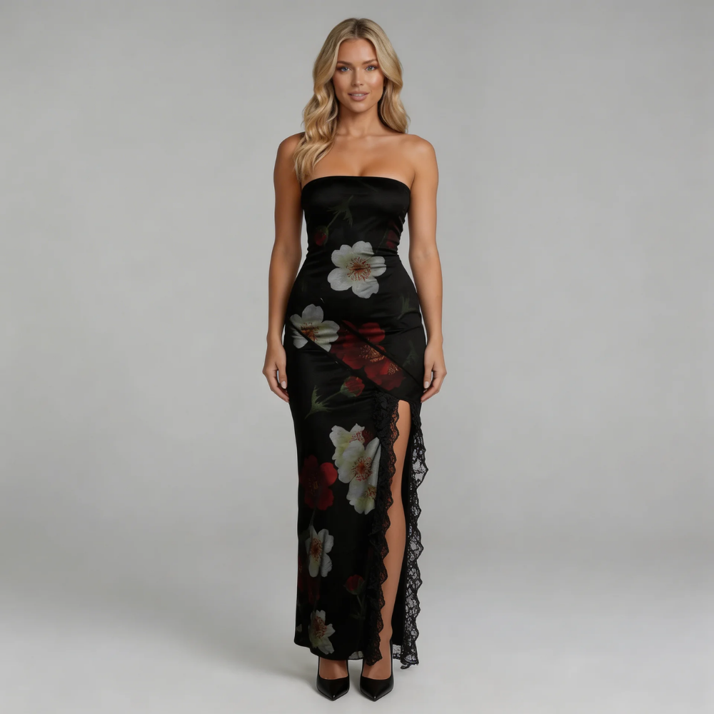 Amira Ruffle Maxi Dress