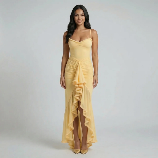 Camille Ruffle Maxi Dress