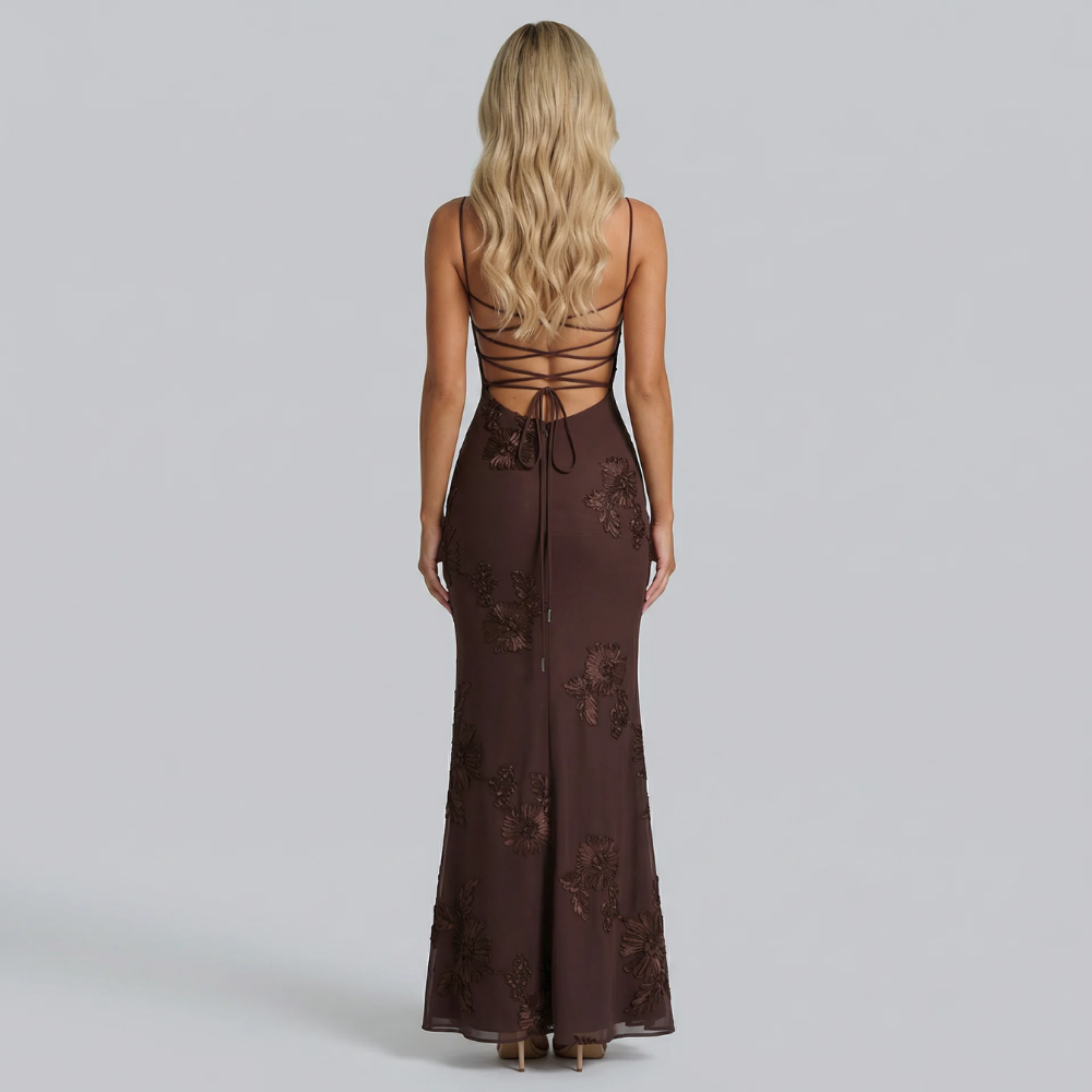 Celestina Embroidered Maxi Dress