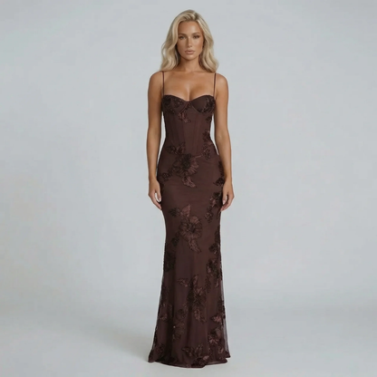 Celestina Embroidered Maxi Dress