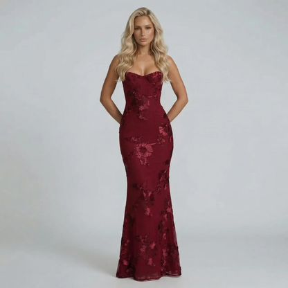 Celestina Embroidered Maxi Dress