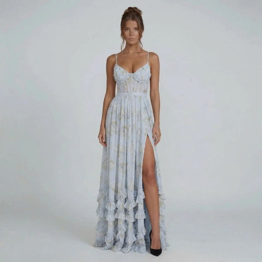 Serena Ruffle Maxi Dress
