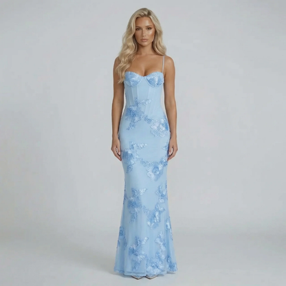 Celestina Embroidered Maxi Dress
