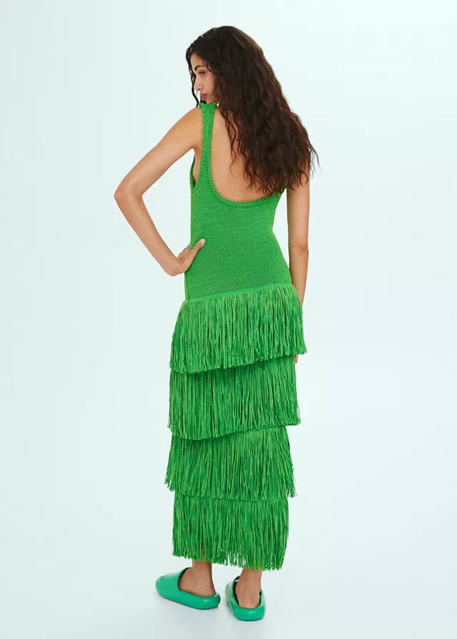 Noir Fringe Dress