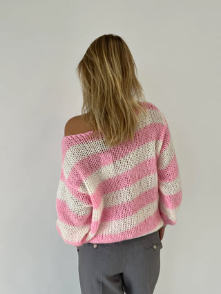 Evelyn Striped Knit Sweater