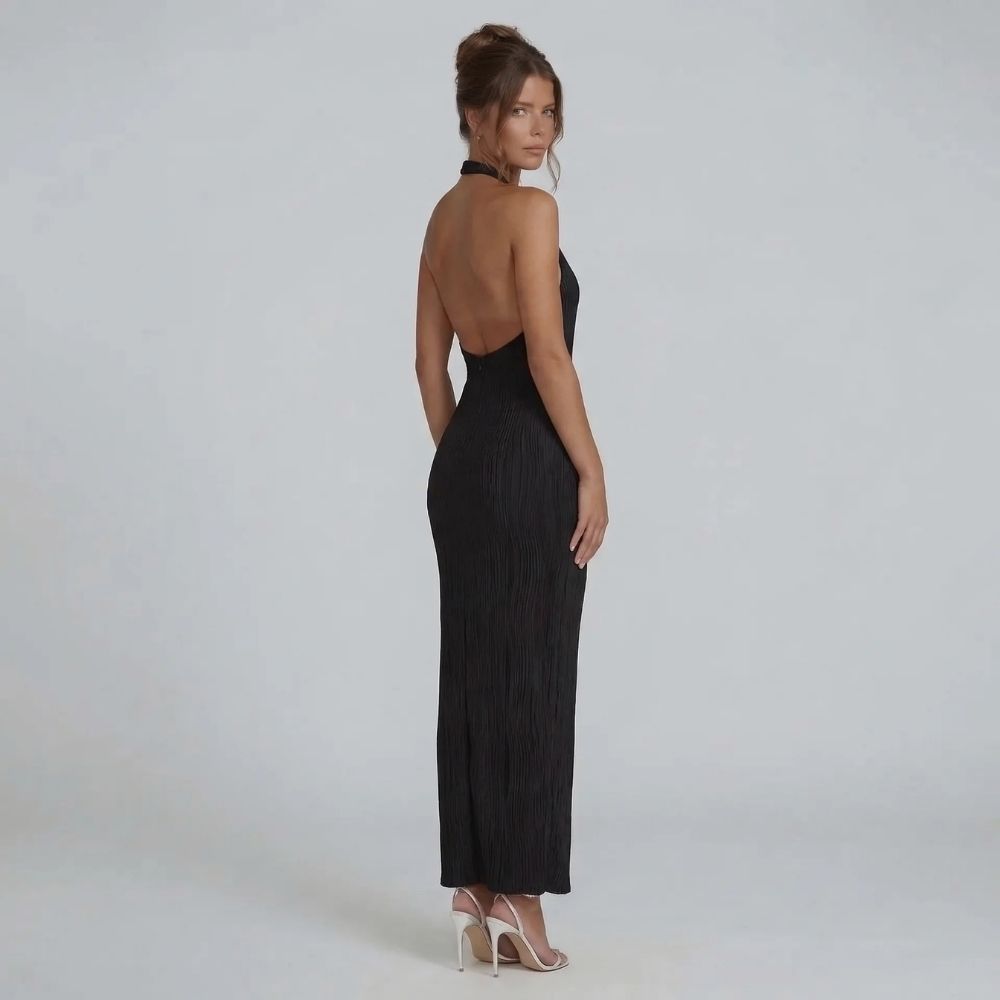 Lorena Pleated Maxi Dress