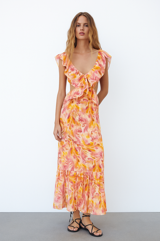 Marisel Ruffled Dress