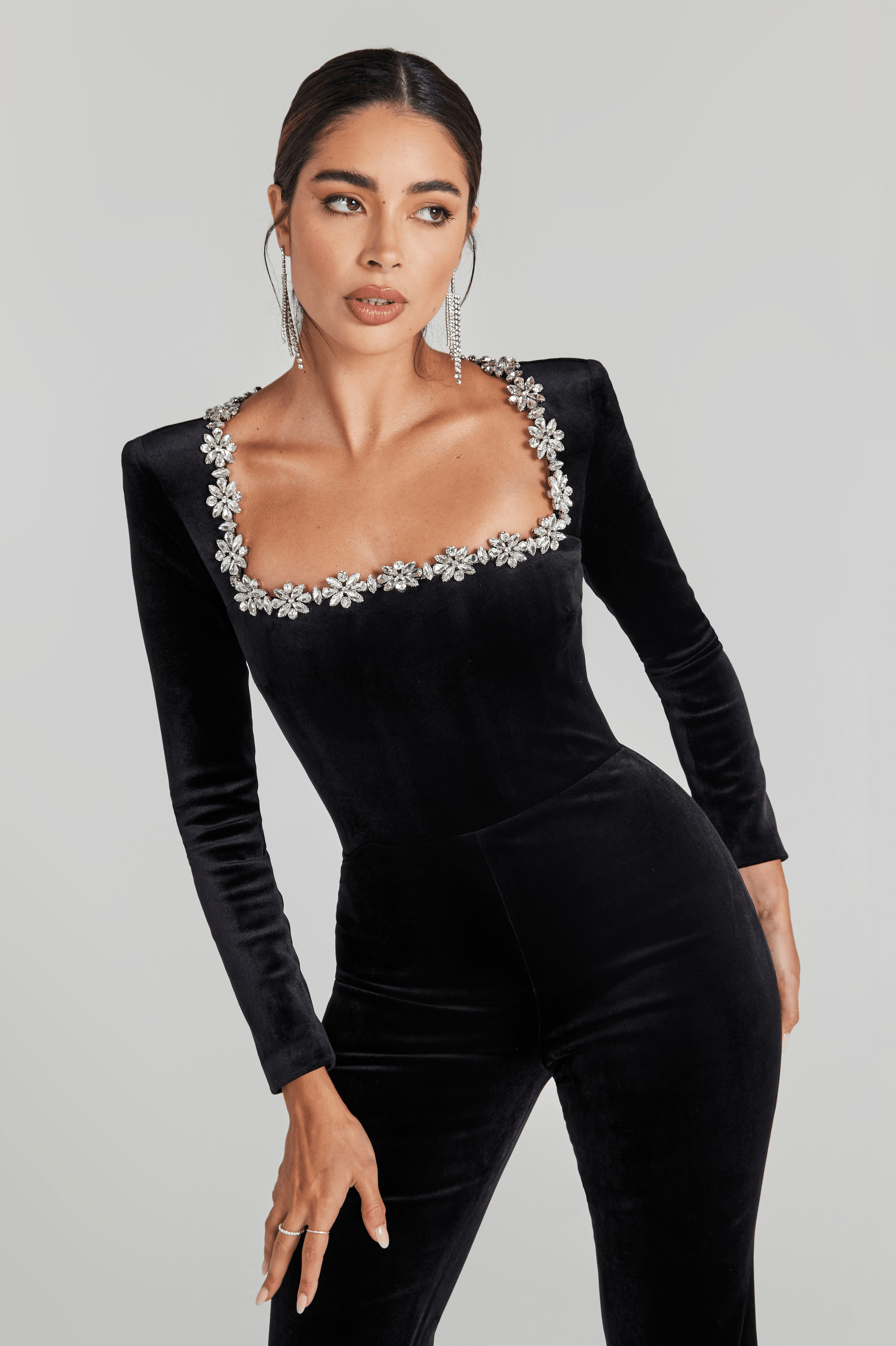 The Kristine Noir Jumpsuit