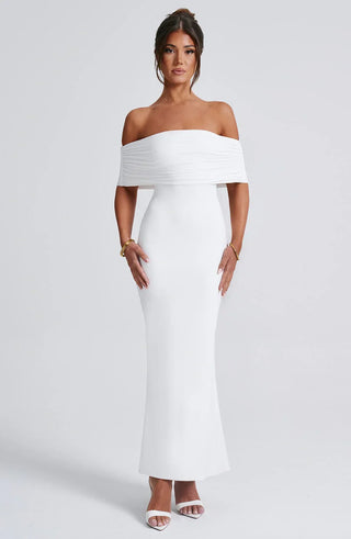 Sophie Off-shoulder Backless Maxi Dress