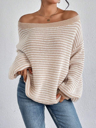 Pullover Loose Striped Sweater