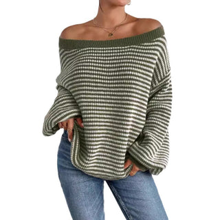 Pullover Loose Striped Sweater