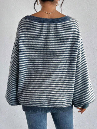 Pullover Loose Striped Sweater