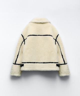 White Teddy Fleece Jacket