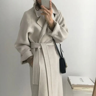 Elena Luxury Wool Cloak with Bow