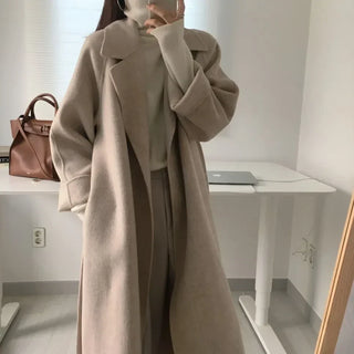 Elena Luxury Wool Cloak with Bow