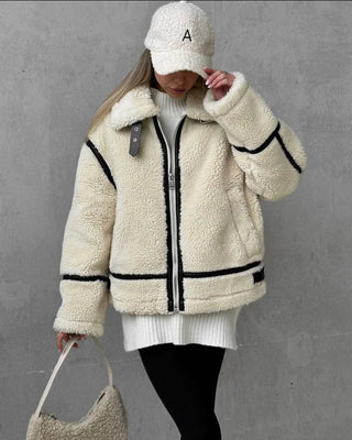 White Teddy Fleece Jacket