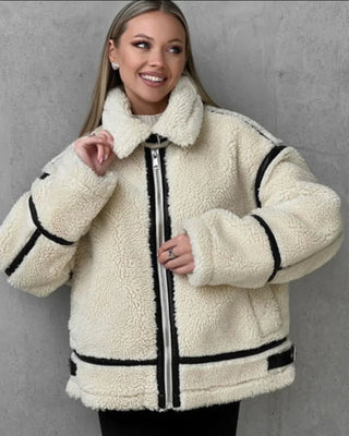 White Teddy Fleece Jacket