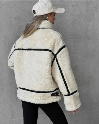 White Teddy Fleece Jacket