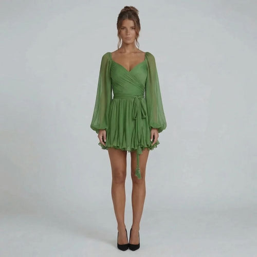 Rosalind Lace-Up Mini Dress