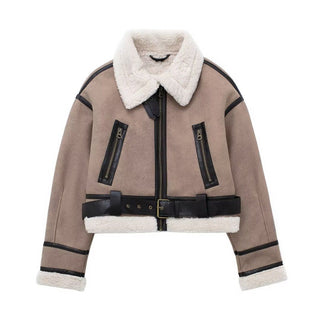 Chloe Aviator Bomber Jacket