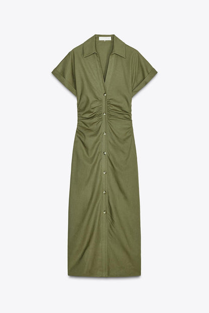 Sofia Denim Midi dress