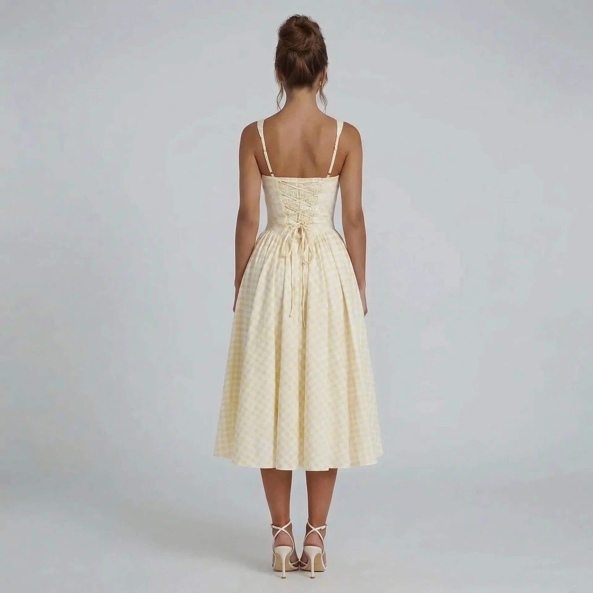 Viviana Gingham Midi Dress - product image 5