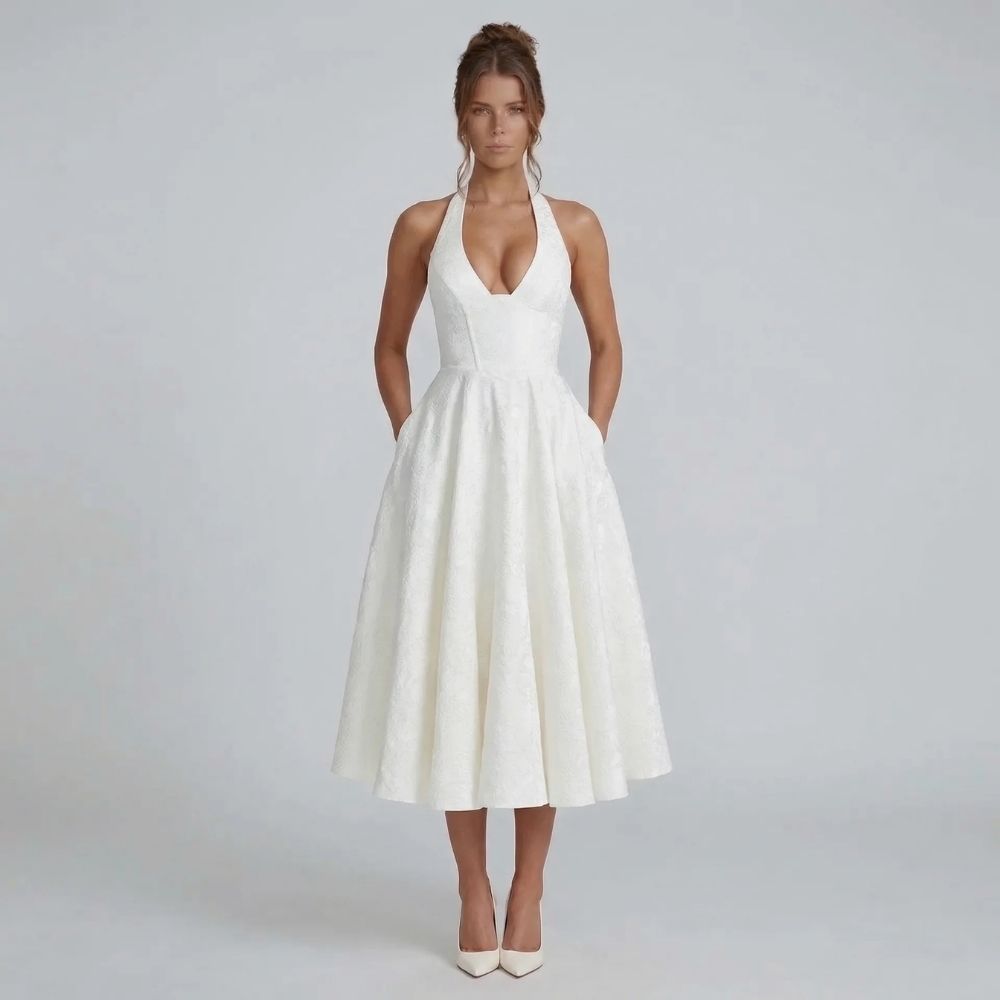 Mirabelle Halter Midi Dress - product image 6