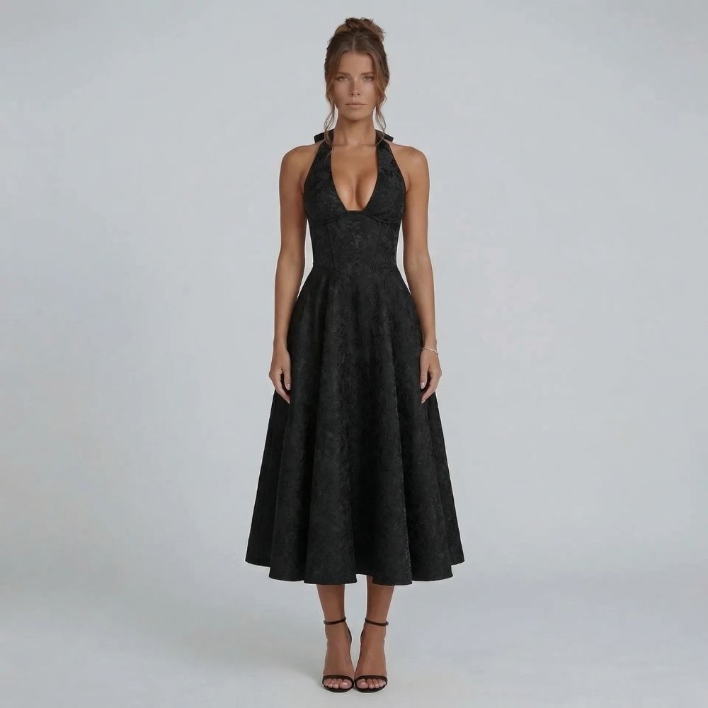 Mirabelle Halter Midi Dress - product image 8