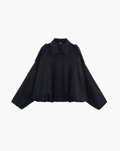 Women collared jacket, side view