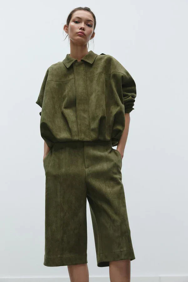 Women collared jacket, front view