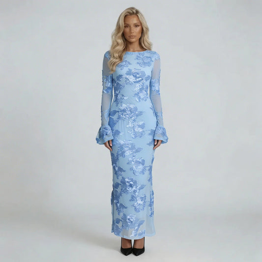 Jolie Embroidered Maxi Dress