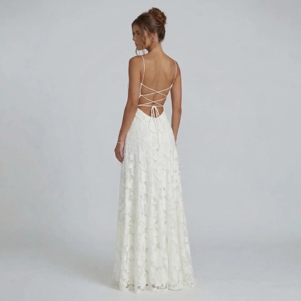Marielle Lace-Up Maxi Dress - product image 6