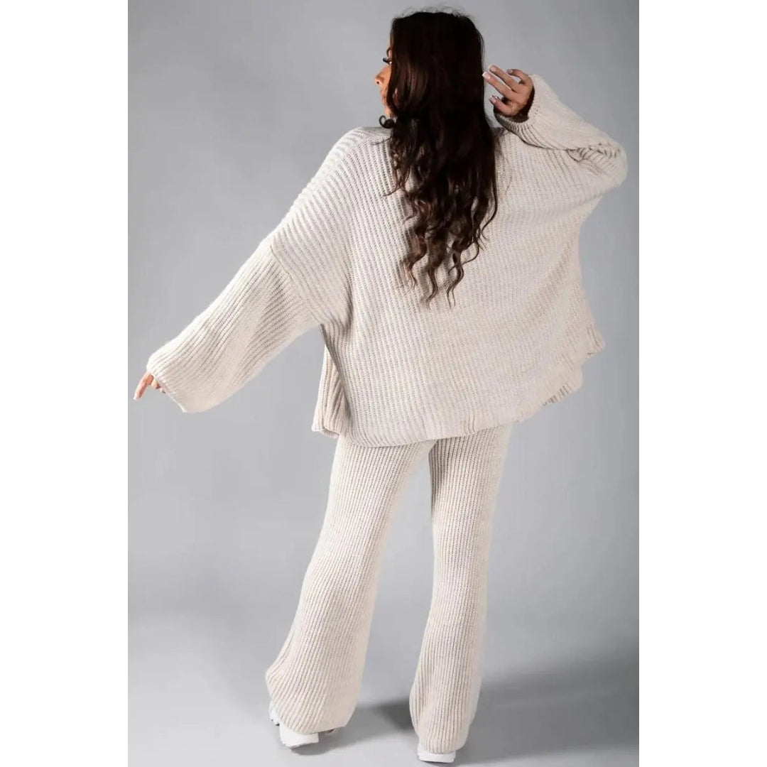 Women v neck off-shoulder set, back view