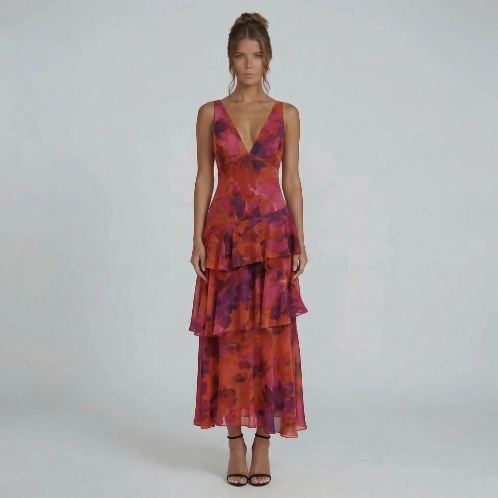 Seraphina Ruffle Midi Dress - product image 9