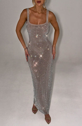 Petra Maxi Dress - Silver